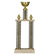 Puchar metalowy kolumnowy złoty 2088B