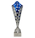 Puchar metalowy srebrno - niebieski 3156B