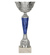 Puchar metalowy srebrno-niebieski 9258D