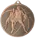 Medal brązowy- piłka koszykowa - medal stalowy MMC40050/B