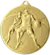 Medal złoty- piłka koszykowa - medal stalowy MMC40050/G