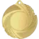 Medal złoty ogólny z miejscem na emblemat 25 mm - medal stalowy MMC5010/G