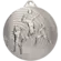 Medal srebrny stalowy - Siatkówka MMC3073/S
