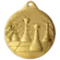 Medal złoty stalowy - Szachy MMC34050/G