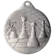 Medal srebrny stalowy - Szachy MMC34050/S