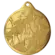 Medal złoty stalowy - Taniec MMC35050/G
