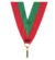 Wstążka 22 mm - zielono-czerwona