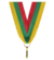 Wstążka 11 mm - czerwono-zielono-żółta