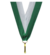 Wstążka 11 mm - biało-zielona