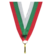 Wstążka 11 mm - biało-zielono-czerwona