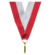 Wstążka 11 mm - biało-czerwona