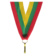 Wstążka 11 mm - żółto-zielono-czerwona