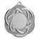 Stalowy medal w kolorze srebrnym z miejscem na emblemat 25 mm ME5001/S