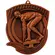 Medal brązowy 80mm x 60mm - pływanie MD8062/B