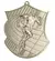 Medal srebrny 80mm x 60mm - biegi MD8061/S