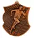 Medal brązowy 80mm x 60mm - biegi MD8061/B