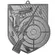 Medal srebrny 80mm x 60mm - strzelectwo MD8063/S
