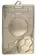 Medal srebrny 70mm x 45mm - piłka nożna MMC7045/S