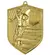 Medal złoty 80mm x 60mm - piłka nożna MD8060/G