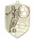 Medal srebrny 80mm x 60mm - piłka nożna MD8060/S