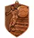 Medal brązowy 80mm x 60mm - piłka nożna MD8060/B