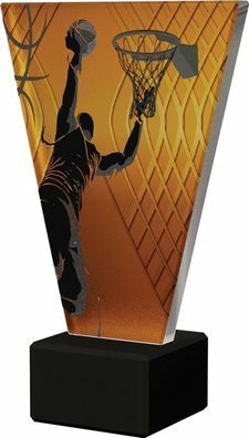 Statuetka szklana na marmurowej podstawie - koszykówka VL1/BAS
