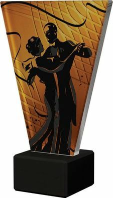 Statuetka szklana na marmurowej podstawie - taniec VL1/DAN1