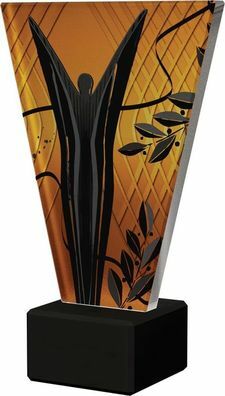 Statuetka szklana na marmurowej podstawie - trofeum ogólne VL1/VIC