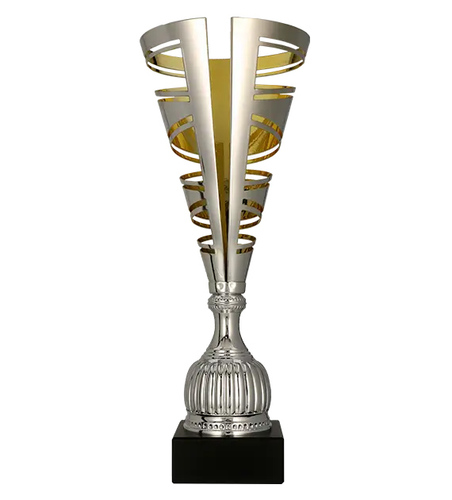 Puchar metalowy srebrno - złoty 2086C 1