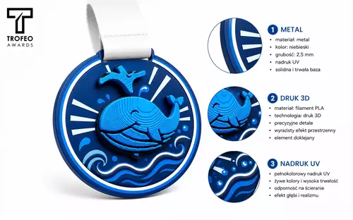 Zdjęcie produktu Medal WIELORYB 2