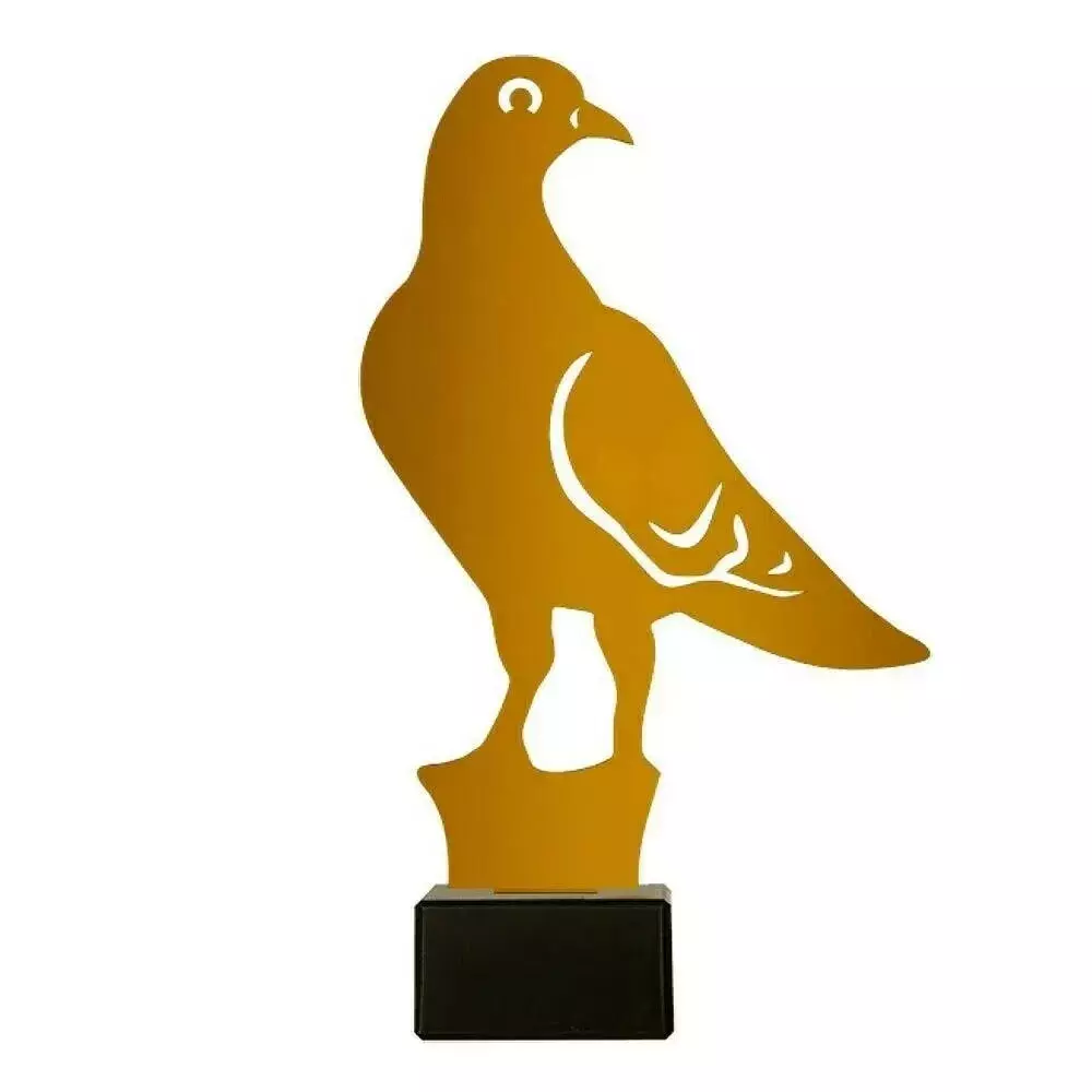 Zdjęcie produktu Metalowe trofeum z marmurową podstawą - Gołąb ML-DOVE2