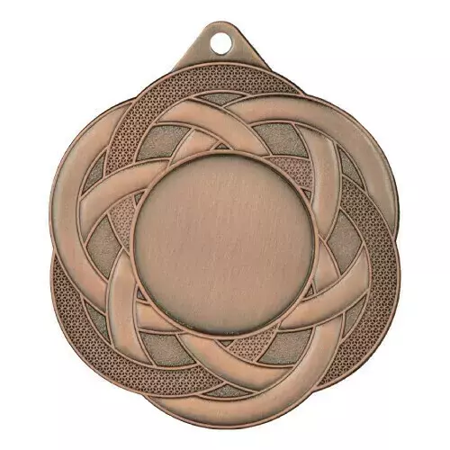 Zdjęcie produktu Stalowy medal w kolorze brązowym z miejscem na emblemat 25 mm ME5001/B