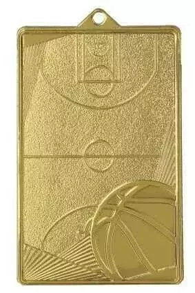 Zdjęcie produktu Medal złoty 70mm x 45mm - koszykówka MMC7145/G