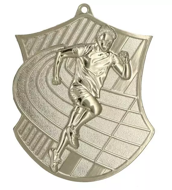 Zdjęcie produktu Medal srebrny 80mm x 60mm - biegi MD8061/S