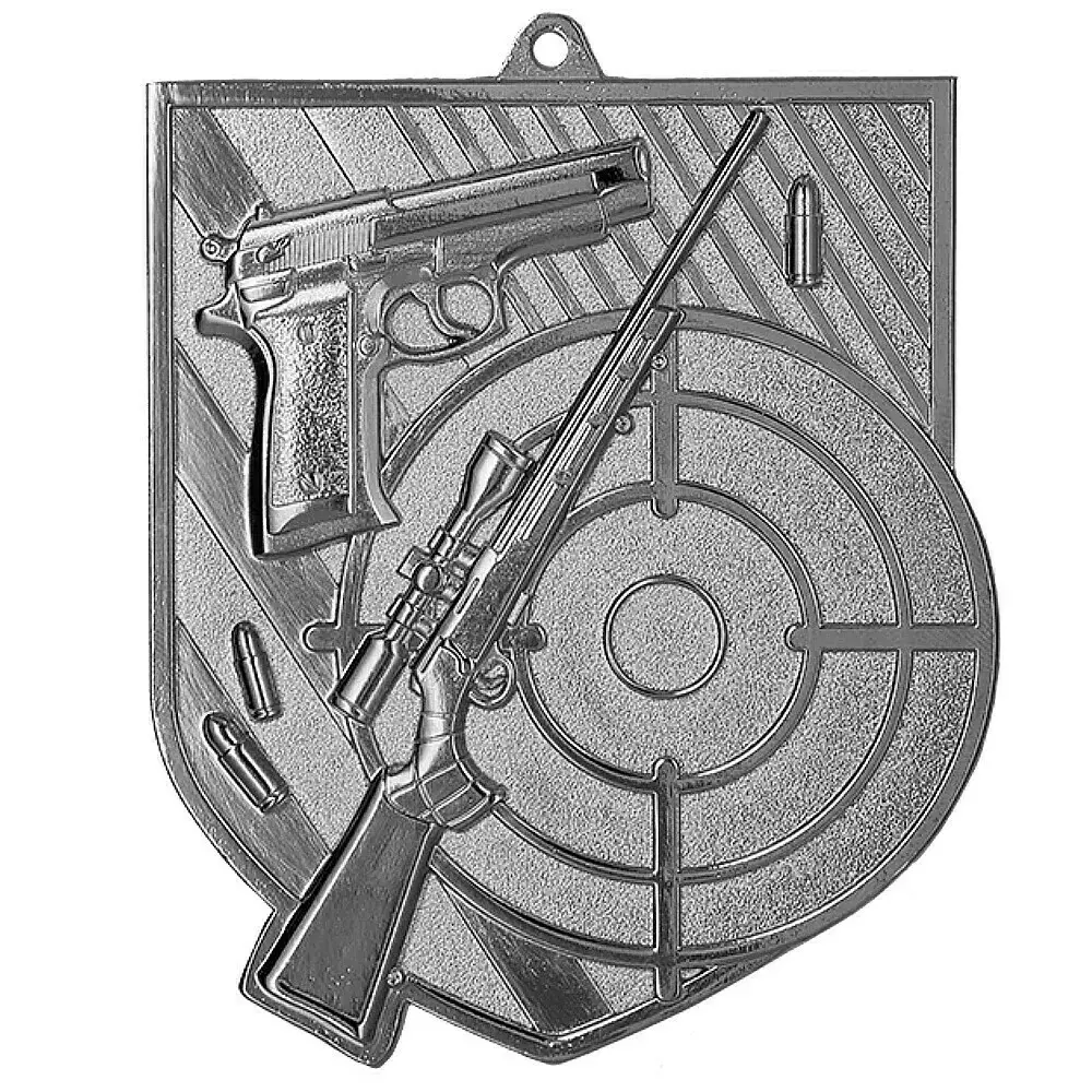 Zdjęcie produktu Medal srebrny 80mm x 60mm - strzelectwo MD8063/S