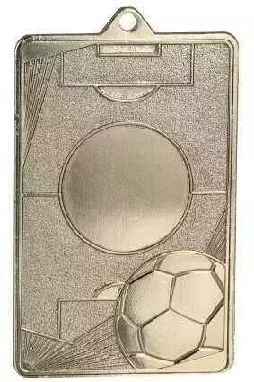 Zdjęcie produktu Medal srebrny 70mm x 45mm - piłka nożna MMC7045/S
