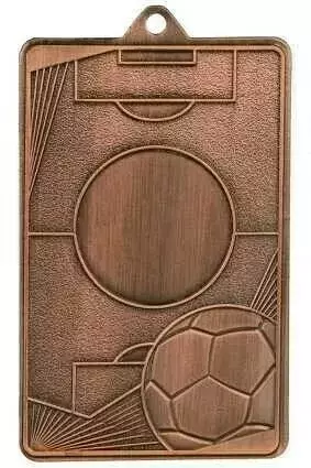 Zdjęcie produktu Medal brązowy 70mm x 45mm - piłka nożna MMC7045/B