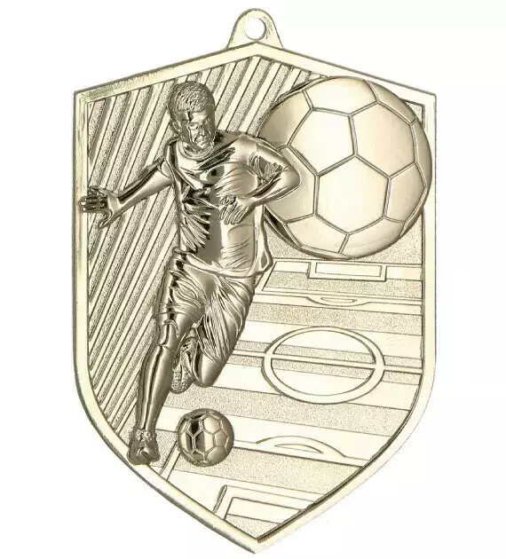 Zdjęcie produktu Medal srebrny 80mm x 60mm - piłka nożna MD8060/S