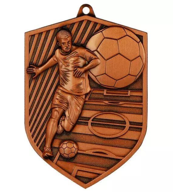 Zdjęcie produktu Medal brązowy 80mm x 60mm - piłka nożna MD8060/B