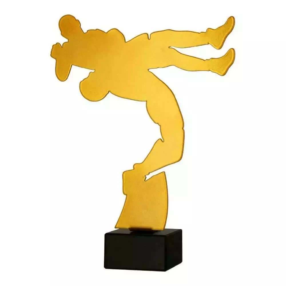 Zdjęcie produktu Metalowe trofeum z marmurową podstawą - Zapasy ML-WRE