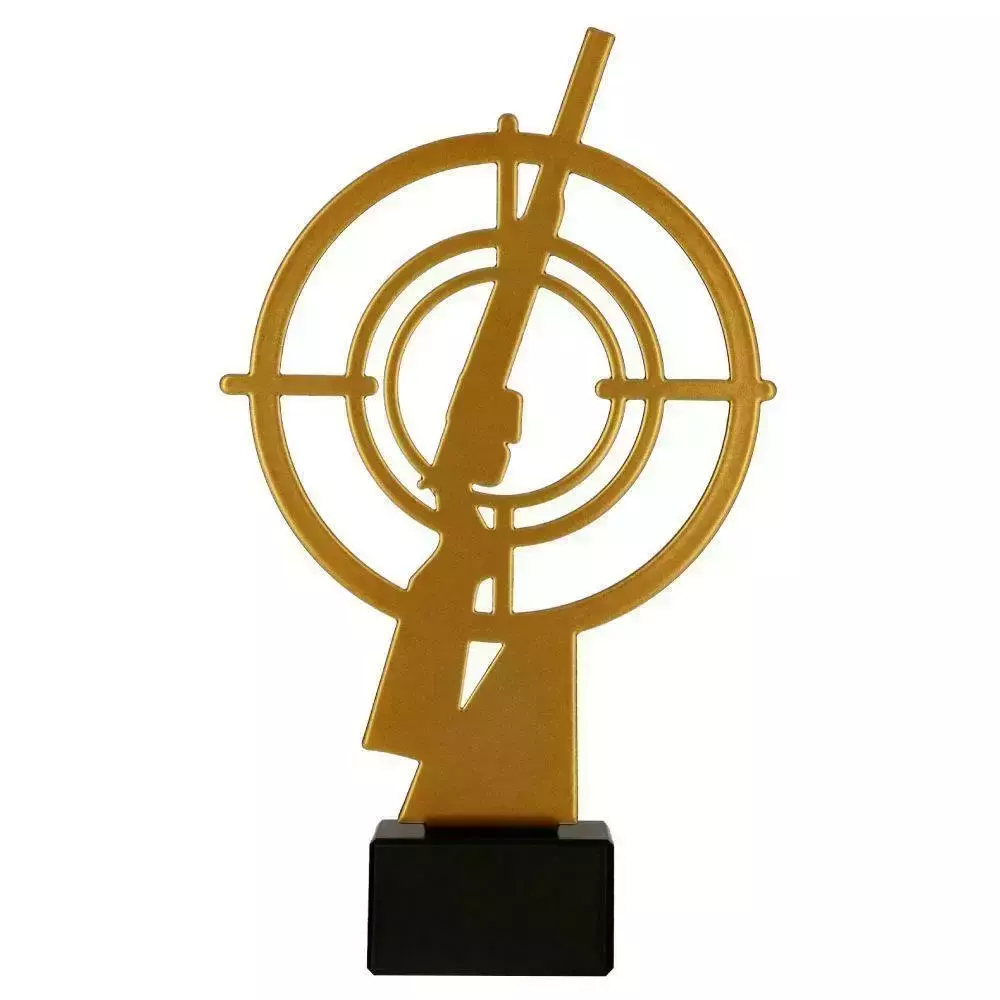 Zdjęcie produktu Statuetka metalowa Złota Strzelba ML-SHO2