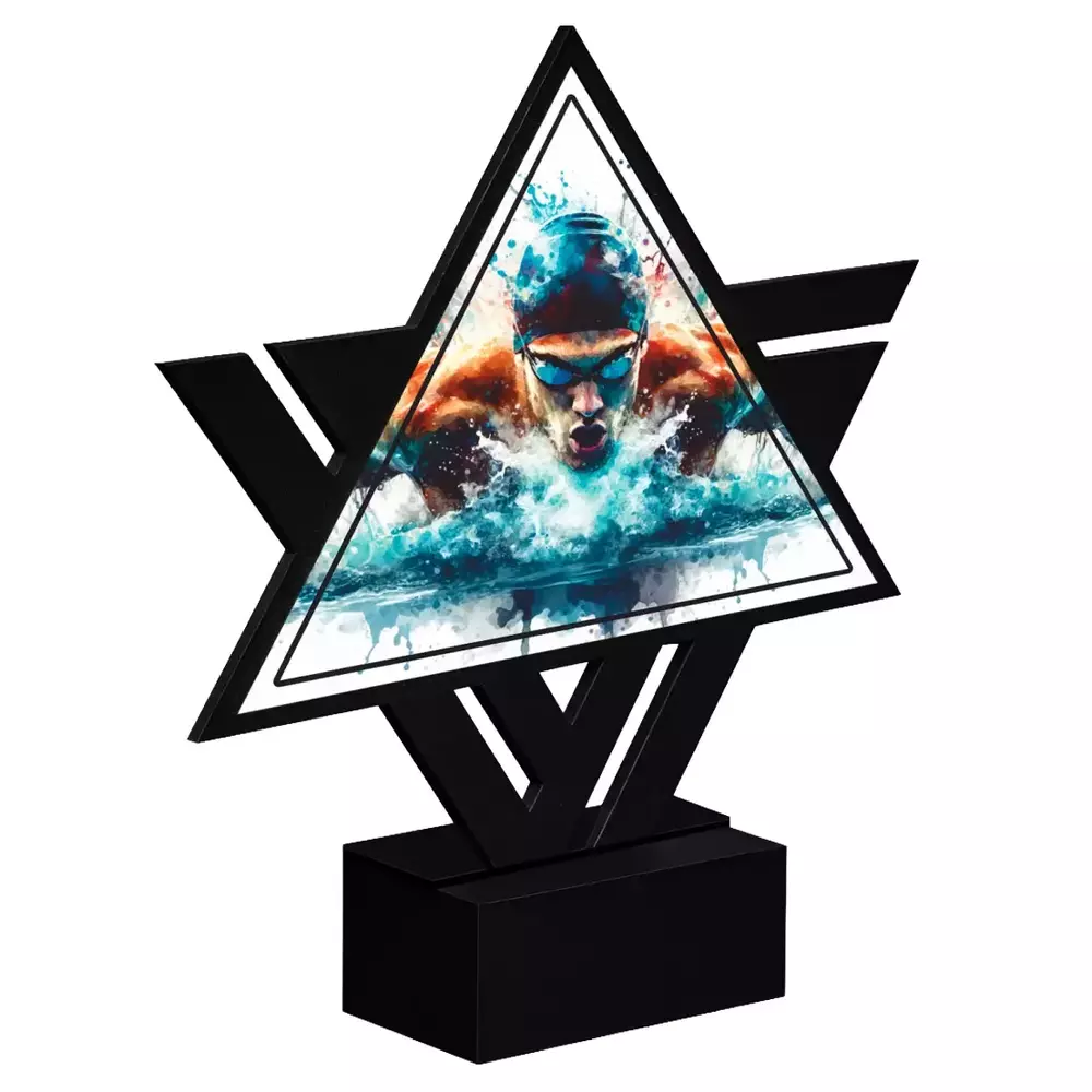 Zdjęcie produktu Linia dedykowana - statuetka metalowa 1 szt - Pływanie LD-S-07