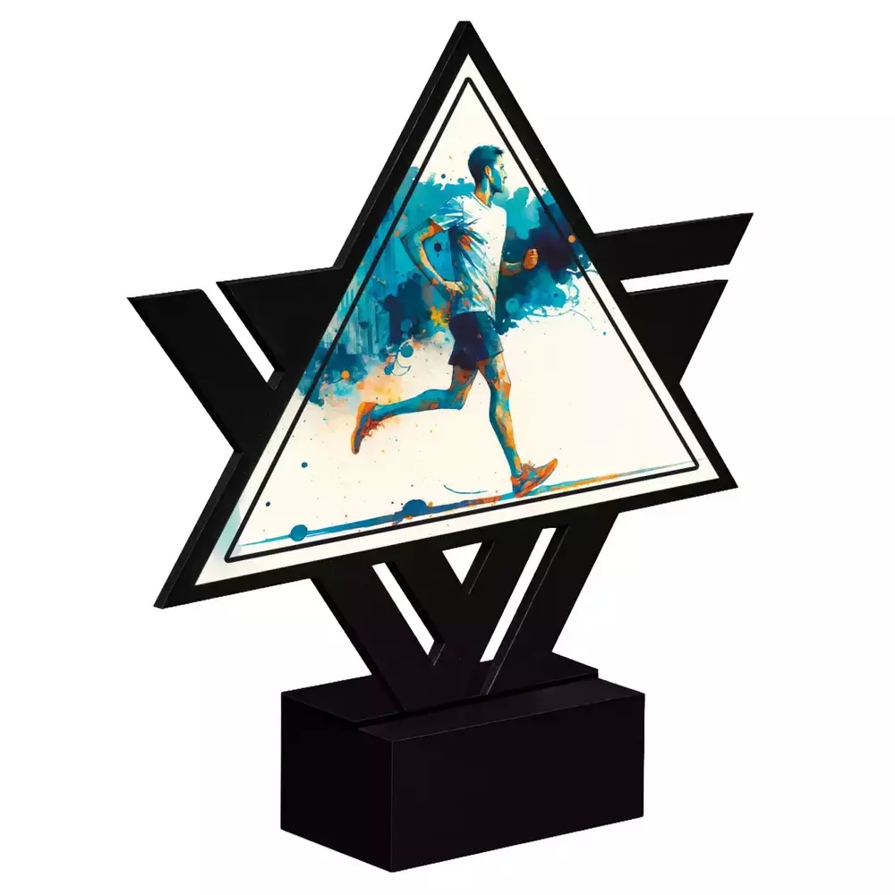 Zdjęcie produktu Linia dedykowana - statuetka metalowa 1 szt - Biegi LD-S-01