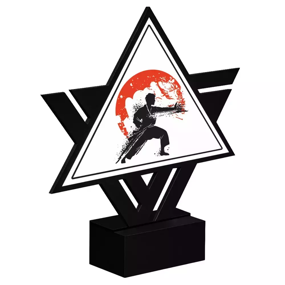 Zdjęcie produktu Linia dedykowana - statuetka metalowa 1 szt - Sztuki walki LD-S-11