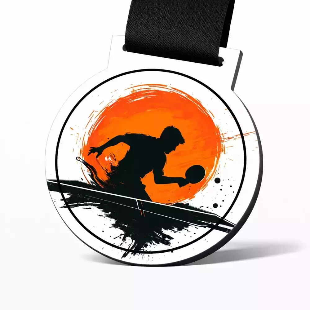 Zdjęcie produktu Linia dedykowana - medale metalowe 1 szt - Tenis stołowy LD-M-13