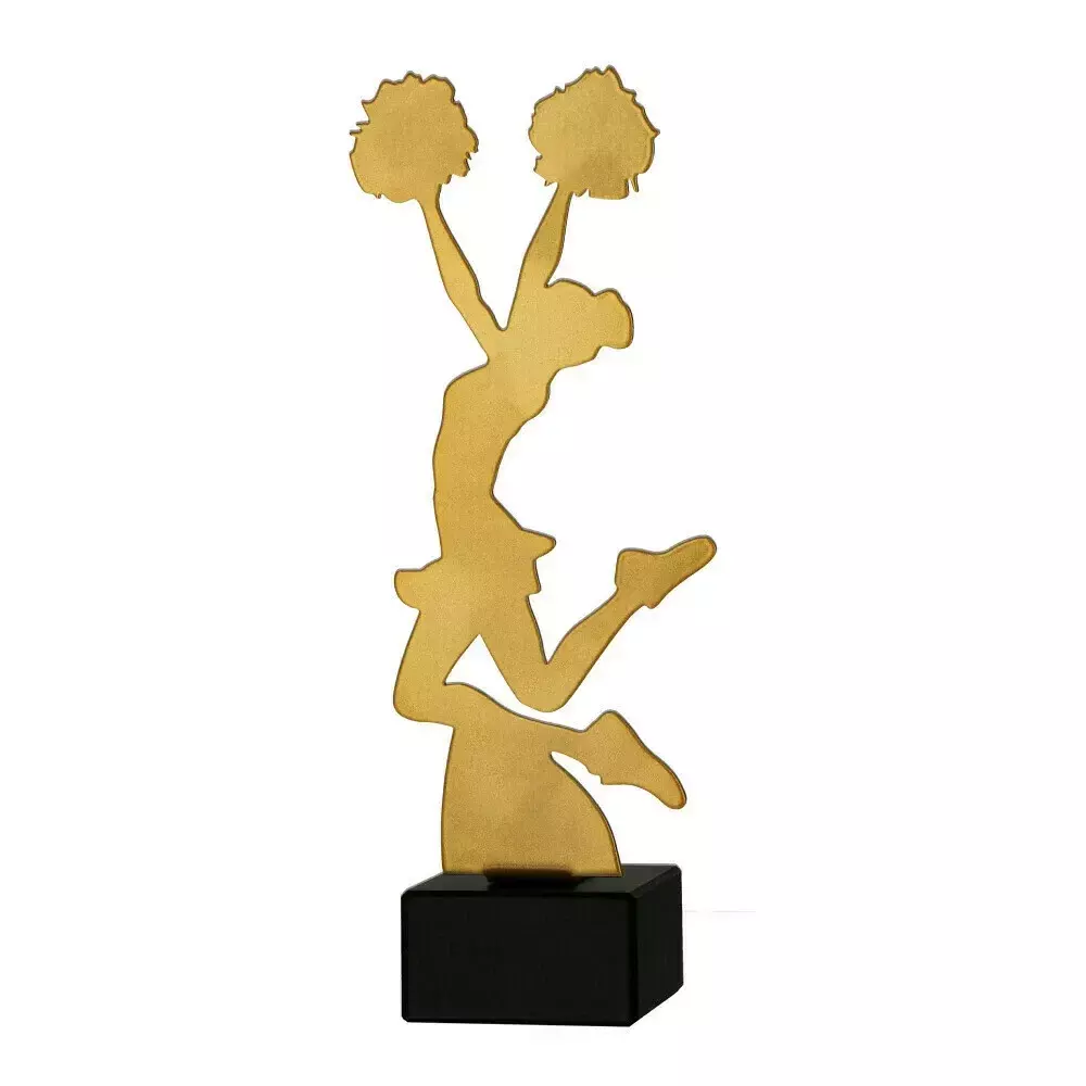 Zdjęcie produktu Trofeum metalowe z marmurową podstawą - Cheerleading ML-CHEER