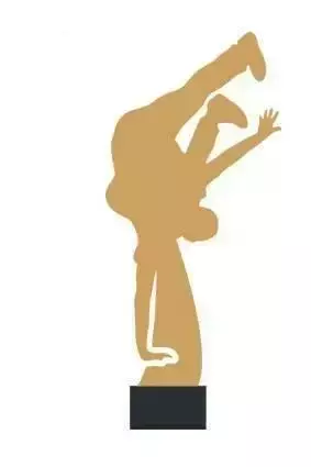 Zdjęcie produktu Trofeum metalowe z marmurową podstawą - Taniec breakdance ML_DAN3
