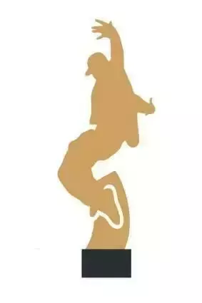 Zdjęcie produktu Trofeum metalowe z marmurową podstawą - Taniec breakdance ML_DAN4