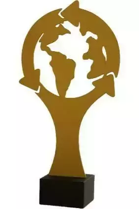 Zdjęcie produktu Trofeum metalowe z marmurową podstawą - Ekologia ML-ECO5