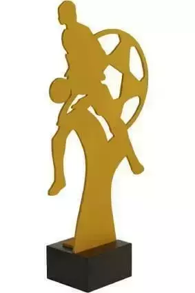 Zdjęcie produktu Trofeum metalowe z marmurową podstawą - Piłka ręczna ML-HAN2